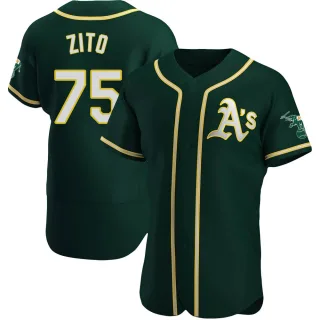 Authentic Men's Barry Zito Oakland Athletics Alternate Jersey - Green