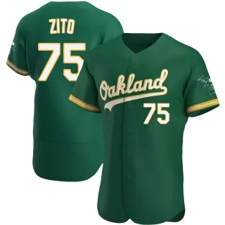 Authentic Men's Barry Zito Oakland Athletics Kelly Alternate Jersey - Green