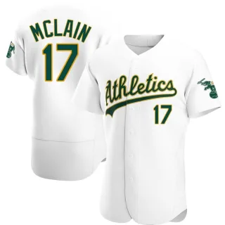 Authentic Men's Denny Mclain Oakland Athletics Home Jersey - White