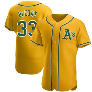 Authentic Men's JJ Bleday Oakland Athletics Alternate Jersey - Gold