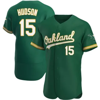 Authentic Men's Tim Hudson Oakland Athletics Kelly Alternate Jersey - Green