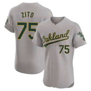 Elite Men's Barry Zito Oakland Athletics Road Jersey - Gray