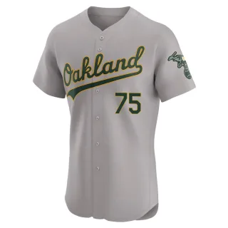 Elite Men's Barry Zito Oakland Athletics Road Jersey - Gray