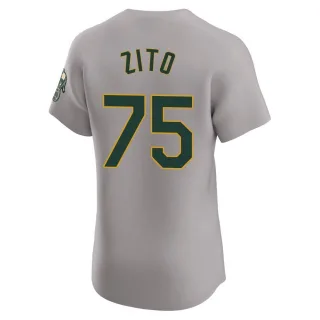 Elite Men's Barry Zito Oakland Athletics Road Jersey - Gray