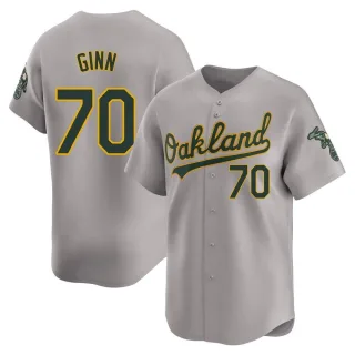 Limited Men's J.T. Ginn Oakland Athletics Away Jersey - Gray