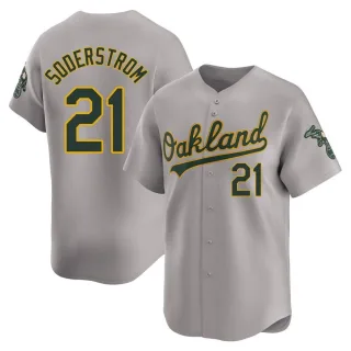 Limited Men's Tyler Soderstrom Oakland Athletics Away Jersey - Gray