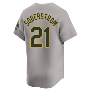 Limited Men's Tyler Soderstrom Oakland Athletics Away Jersey - Gray