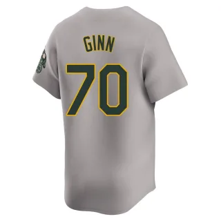 Limited Youth J.T. Ginn Oakland Athletics Away Jersey - Gray