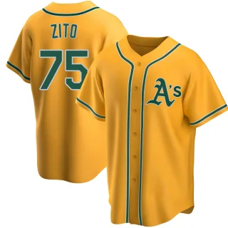 Replica Men's Barry Zito Oakland Athletics Alternate Jersey - Gold