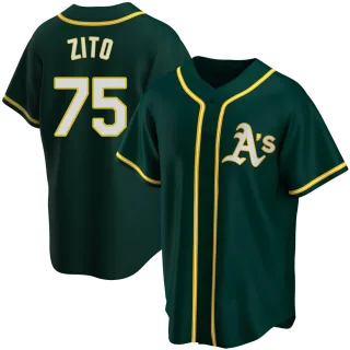 Replica Men's Barry Zito Oakland Athletics Alternate Jersey - Green