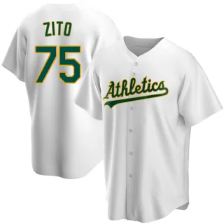 Replica Men's Barry Zito Oakland Athletics Home Jersey - White