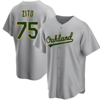 Replica Men's Barry Zito Oakland Athletics Road Jersey - Gray