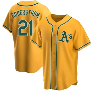 Replica Men's Tyler Soderstrom Oakland Athletics Alternate Jersey - Gold