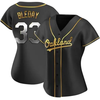 Replica Women's JJ Bleday Oakland Athletics Alternate Jersey - Black Golden