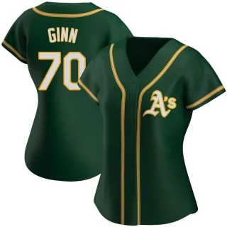 Replica Women's J.T. Ginn Oakland Athletics Alternate Jersey - Green