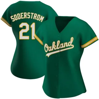 Replica Women's Tyler Soderstrom Oakland Athletics Kelly Alternate Jersey - Green