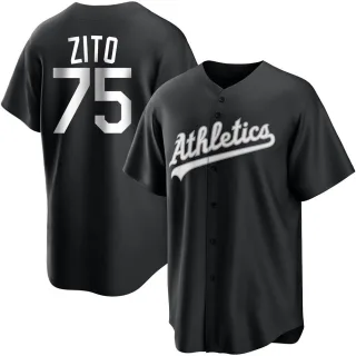 Replica Youth Barry Zito Oakland Athletics Jersey - Black/White