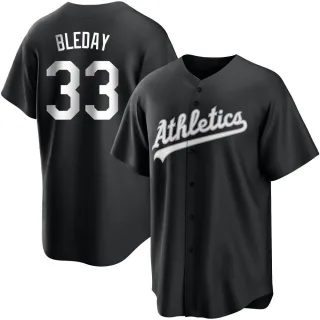 Replica Youth JJ Bleday Oakland Athletics Jersey - Black/White